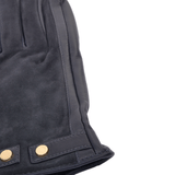 Suede and Leather Gloves Navy : 327