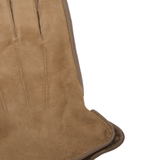 Suede and Leather Gloves Camel : 130