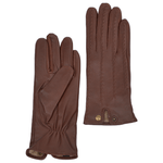 Stitch Detail Leather Gloves Tan : 733