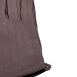 Leather Gloves With Suede Finger Detail Wine : 175