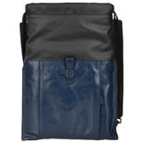 The Bridge B Hydro Open Top Italian Travel Rucksack Black/navy Blue/gunmetal  - 061507 3Q 6W NH