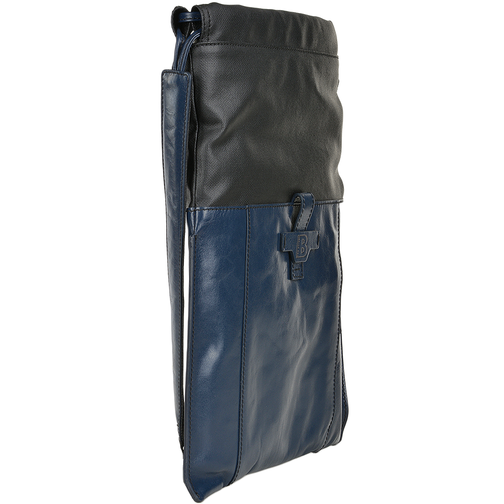 The Bridge B Hydro Open Top Italian Travel Rucksack Black/navy Blue/gunmetal  - 061507 3Q 6W NH