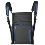 The Bridge B Hydro Open Top Italian Travel Rucksack Black/navy Blue/gunmetal  - 061507 3Q 6W NH