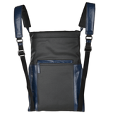 The Bridge B Hydro Open Top Italian Travel Rucksack Black/navy Blue/gunmetal  - 061507 3Q 6W NH
