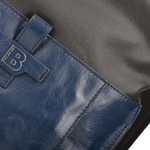 The Bridge B Hydro Open Top Italian Travel Rucksack Black/navy Blue/gunmetal  - 061507 3Q 6W NH