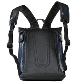 The Bridge B Hydro Medium Italian Travel Rucksack Black/navy Blue/gunmetal - 061517 3Q 6W NH