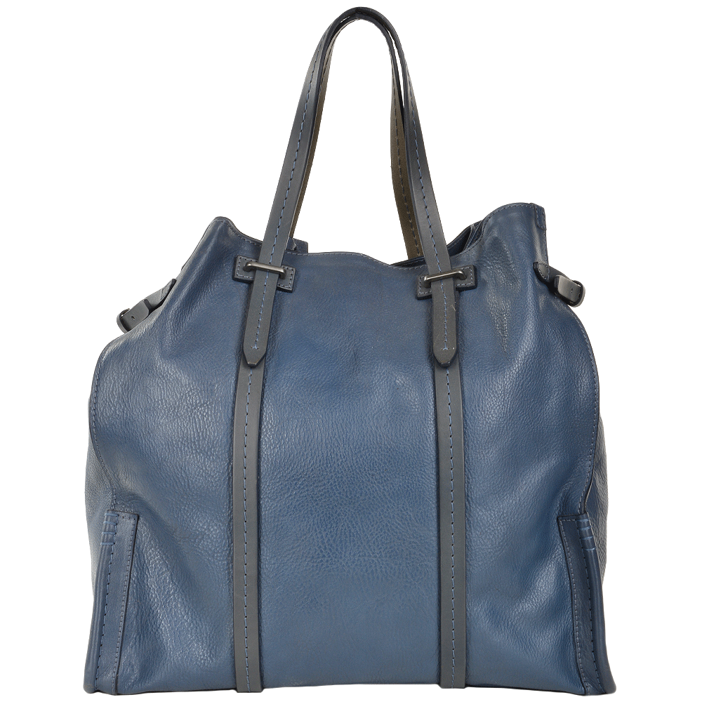 Unisex Large Shopper Bag Blue : 00650541P 2K