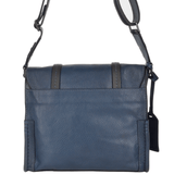 The Bridge Unisex Italian Medium Travel Messenger Bag Blue - 00550341P 2K