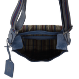 The Bridge Unisex Italian Medium Travel Messenger Bag Blue - 00550341P 2K