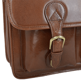 Leather Briefcase 8190 Chestnut/vt :  8190