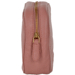 Full Grain Italian Leather Mini Clutch Bag Dusty Rose/gold - 91426 79 5F NH