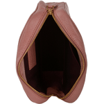 Full Grain Italian Leather Mini Clutch Bag Dusty Rose/gold - 91426 79 5F NH