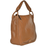 The Bridge Sofia Full Grain Italian Large Travel Hobo Bag Havana/gold Tan - 040755 1P 2C NH