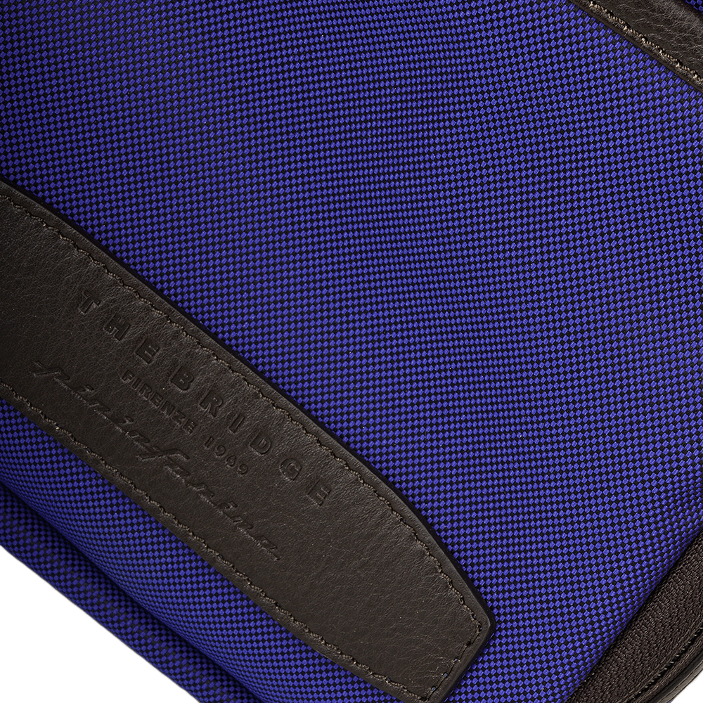 The Bridge Italian Medium Flight Bag Royal Blue/gunmetal - 052025 3D 3M NH