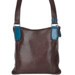 The Bridge Full Grain Italian Travel Bag Brn/blue/ruthenium - 054053 2F 6T NH