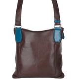 The Bridge Full Grain Italian Travel Bag Brn/blue/ruthenium - 054053 2F 6T NH