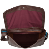 The Bridge Full Grain Italian Travel Messenger Brn/blue/ruthenium - 054136 2F 6T NH