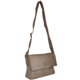 The Bridge Full Grain Italian Messenger Bag Dove Grey - 54063 79 11 NH