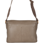 The Bridge Full Grain Italian Messenger Bag Dove Grey - 54063 79 11 NH