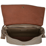 The Bridge Full Grain Italian Messenger Bag Dove Grey - 54063 79 11 NH