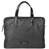 The Bridge Full Grain Italian Leather Laptop Bag  Black/ palladium - 064071 2F 20 NH