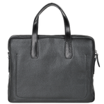 The Bridge Full Grain Italian Leather Laptop Bag  Black/ palladium - 064071 2F 20 NH