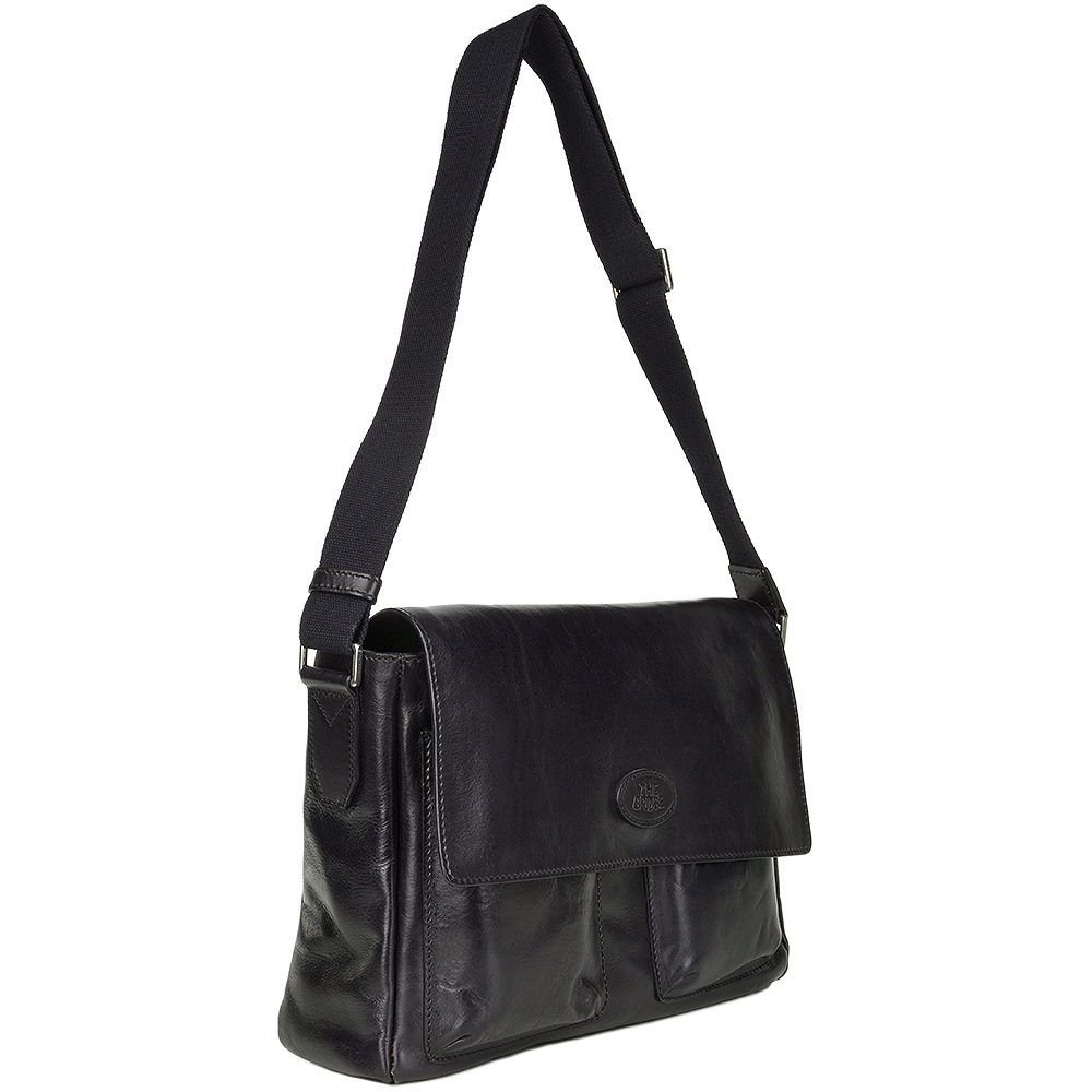 The Bridge Italian Messenger Bag Iron Blue  -  54073 01 09 NH