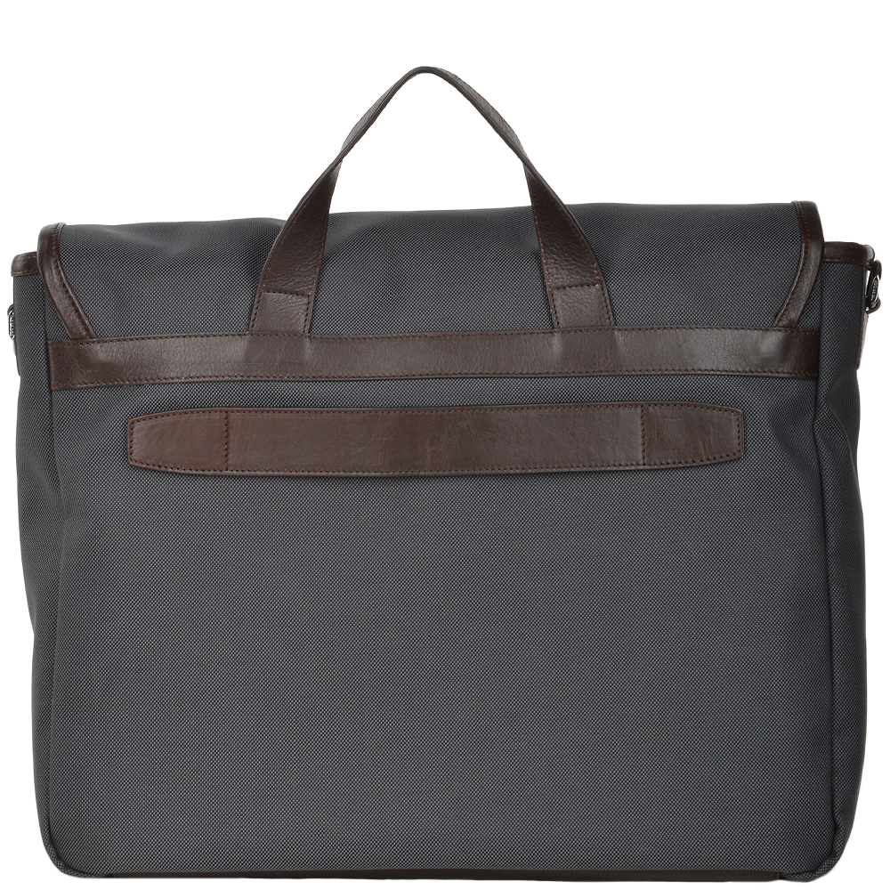 The Bridge Italian Large Messenger Bag Gray/brn - 052035 3D 3L NH