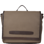 The Bridge Italian Large Messenger Bag Beige/drk Brn/gunmetal - 052035 3D 3L NH