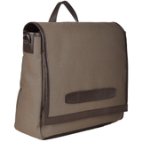 The Bridge Italian Large Messenger Bag Beige/drk Brn/gunmetal - 052035 3D 3L NH