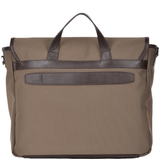 The Bridge Italian Large Messenger Bag Beige/drk Brn/gunmetal - 052035 3D 3L NH