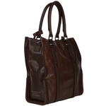The Bridge Italian Bag Unisex Shopper Work Bag Dark Brn/ruthenium  - 065004 1P 1B NH