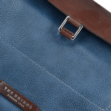 The Bridge Full Grain Italian Leather Travel Bag blue/brn - 070705 2F 2Z NH