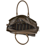 The Bridge Italian Unisex Medium Travel Shopper Bag Olive Green/ruthenium- 065074 1P 1C NH