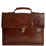 The Bridge Medium Italian Travel Briefcase  Brown - 64665 01 14 NH