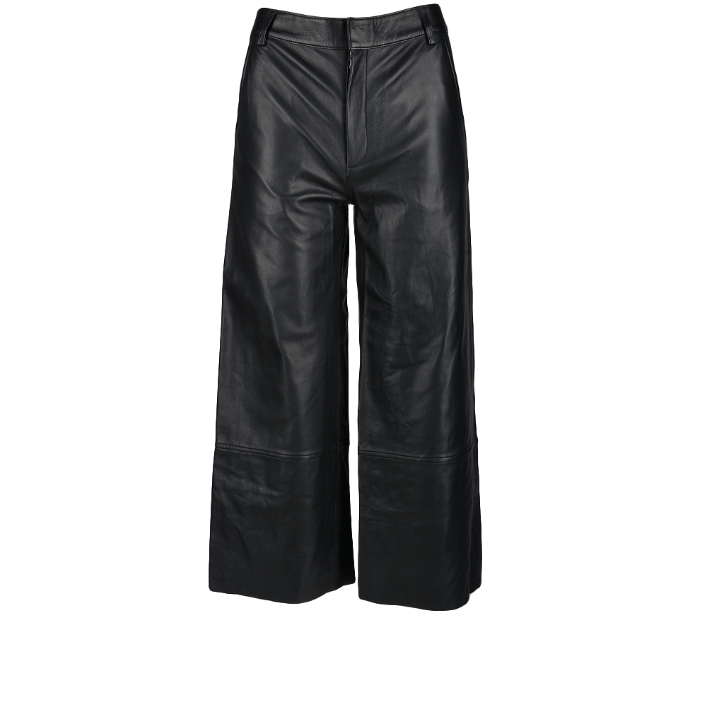 Womens Leather Jeans  Black/ Nappa: PADDLE PUSHERS