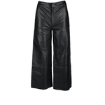 Womens Leather Jeans  Black/ Nappa: PADDLE PUSHERS