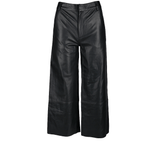 Womens Leather Jeans  Black/ Nappa: PADDLE PUSHERS
