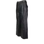 Womens Leather Jeans  Black/ Nappa: PADDLE PUSHERS