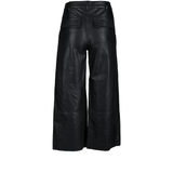 Womens Leather Jeans  Black/ Nappa: PADDLE PUSHERS