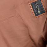 Vegetable Tanned Leather Ribbed  Biker Jacket Tan/ Nap: E16110