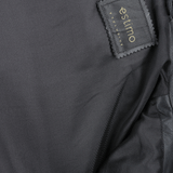Vegetable Tanned Leather  Side Zip Biker Jacket Black: EM 103
