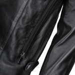 Vegetable Tanned Ribbed Leather Jacket Black: 1716