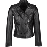 Vegetable Tanned Leather Biker Jacket Black: Z-2018