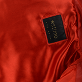 Short Vegetable Tanned Leather Biker Jacket Red: EL-102