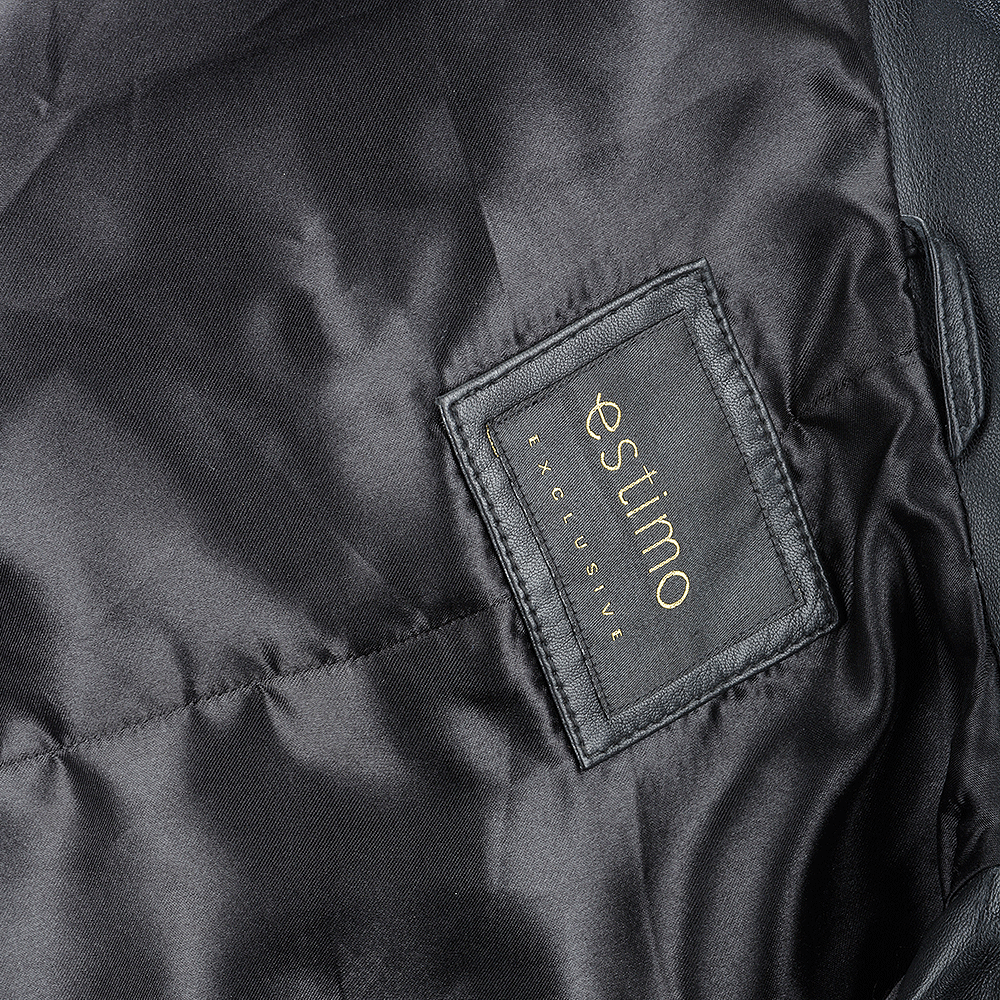 Vegetable Tanned Leather Biker Jacket Black: Z-1004