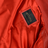 Ladies Vegetable Tanned Leather Biker Jacket Red: Z-1004