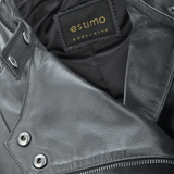 Veg Tanned Leather Biker Jacket Black: Z-2010