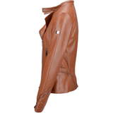 Veg Tanned Biker Jacket Tan: Z-2010