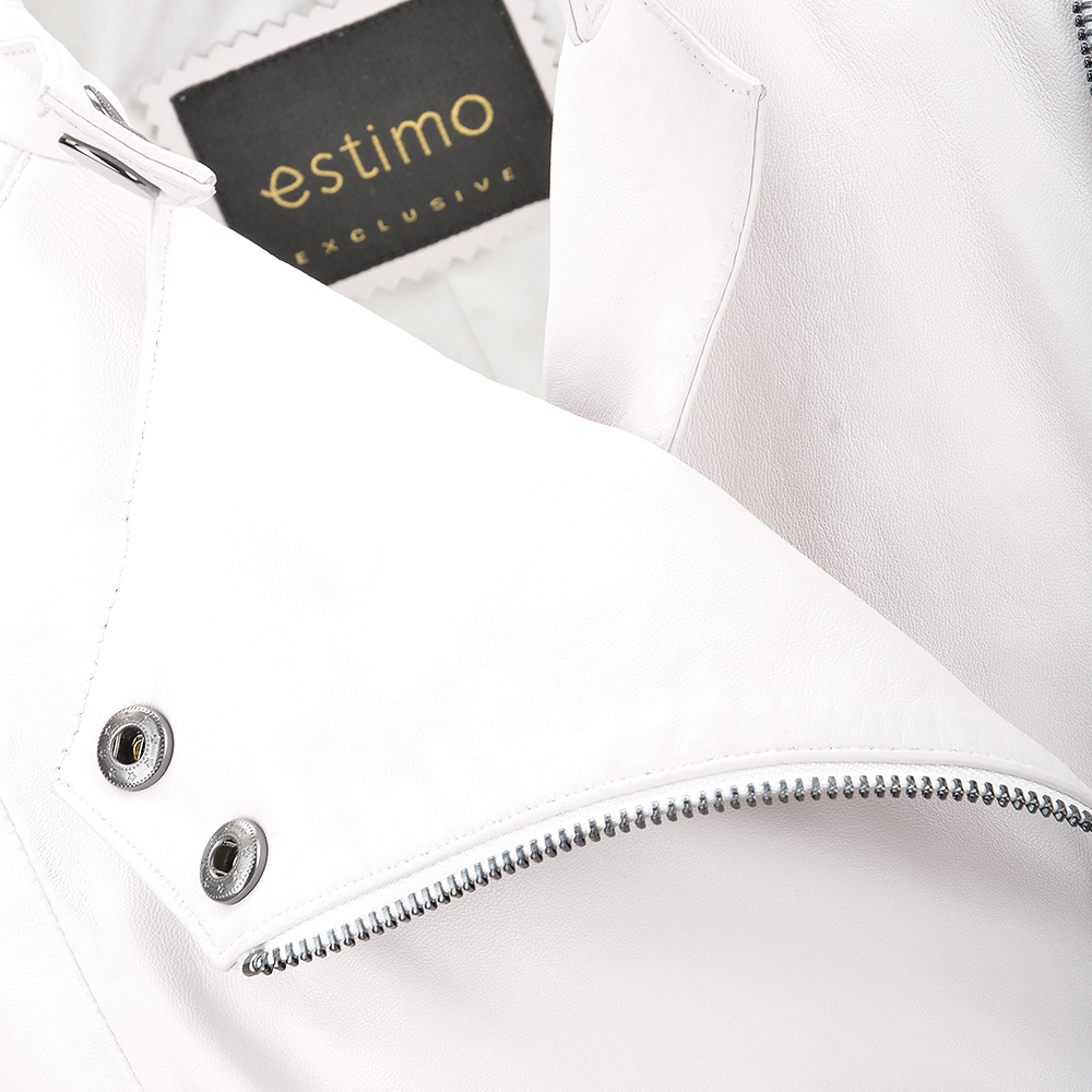 Veg Tanned Biker Jacket White: Z-2010